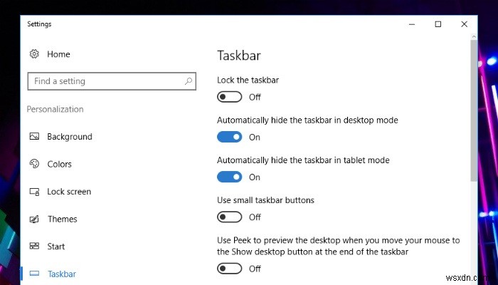 Windows10でタスクバーを非表示にしてカスタマイズするための便利なヒント 