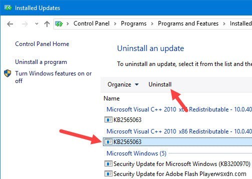 Windows10で更新履歴を見つける方法 