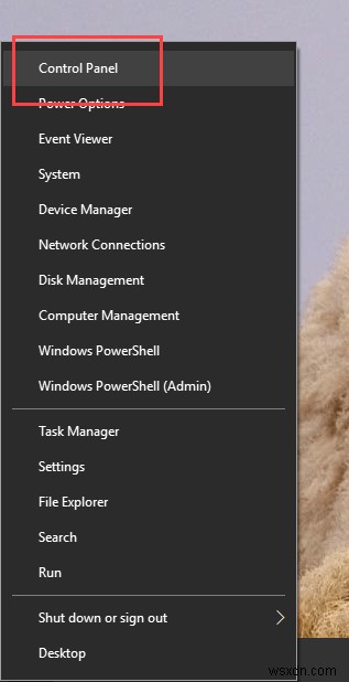 Windows10の「Win+X」メニューでコントロールパネルオプションを表示する方法 