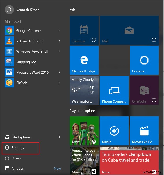 Windows10でスタートメニューの透明度を上げる方法 