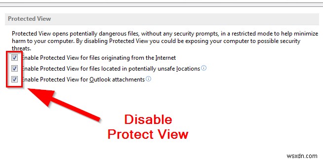 MicrosoftWordで保護されたビューを無効にする方法 