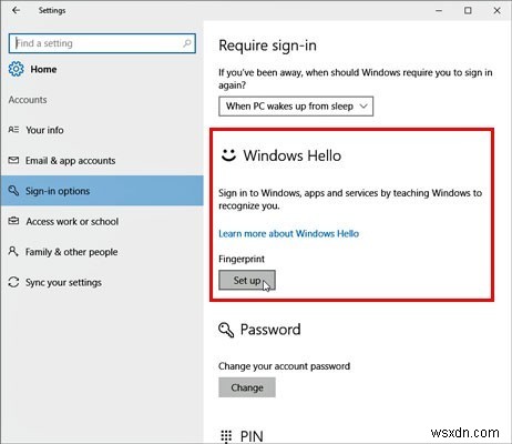 WindowsHelloをセットアップして使用する方法 
