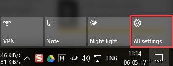 Windows10で常夜灯機能を有効にして構成する方法 