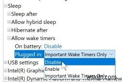Windows10でウェイクタイマーを完全に無効にする方法 