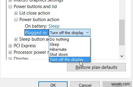 Windows10でディスプレイをオフにするように電源ボタンを設定する方法 