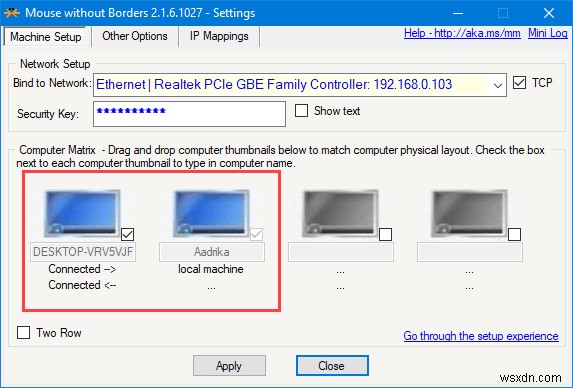 2台のWindows10コンピューター間でキーボードとマウスを共有する方法 