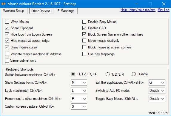 2台のWindows10コンピューター間でキーボードとマウスを共有する方法 