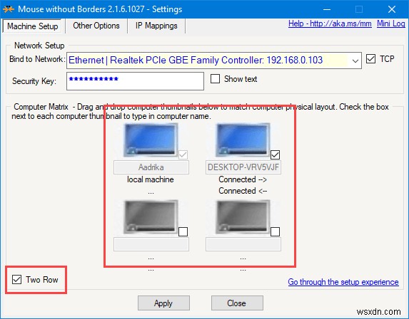 2台のWindows10コンピューター間でキーボードとマウスを共有する方法 