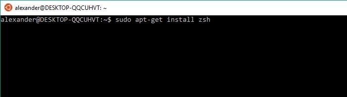 Windows10にzshとOhMyZshをインストールする方法 