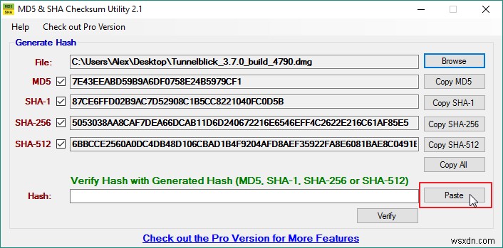 Windows 10でMD5、SHA-1、およびSHA-256チェックサムを確認する方法 