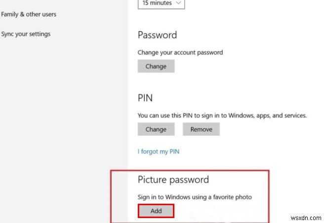 Windows10で画像パスワードをオン/オフにする方法 