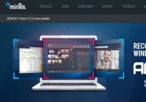 アクション！スクリーンレコーダー：Windowsでのスクリーンキャスト、ゲームレコーディング、ライブストリーミング用のオールインワンソフトウェア 