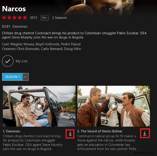 Windows10でNetflixから映画をダウンロードする方法 
