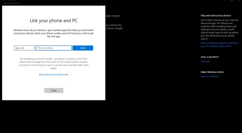 Windows10の「PCで続行」を使用して中断したところから再開します 