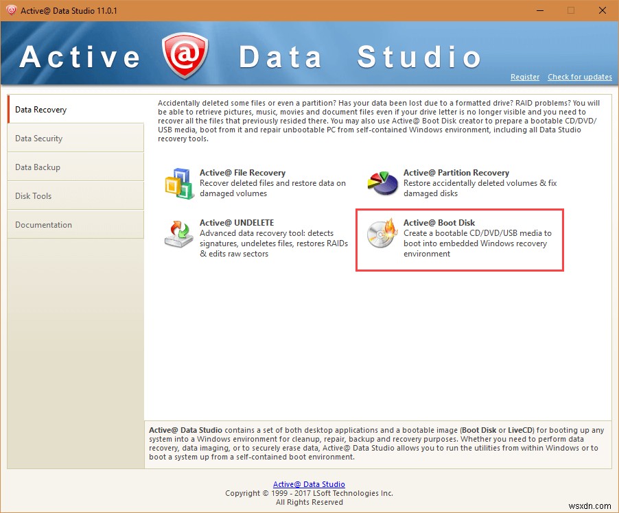 Active @ Data Studio –基本的なPCツールをすべて1か所に 