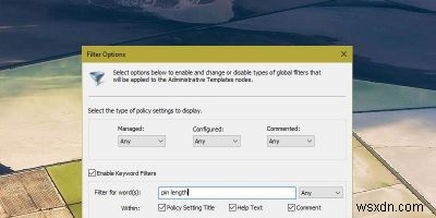 Windows10で特定の設定のグループポリシーを検索する方法 