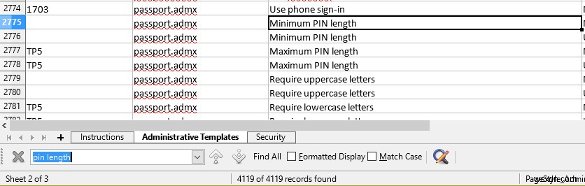 Windows10で特定の設定のグループポリシーを検索する方法 