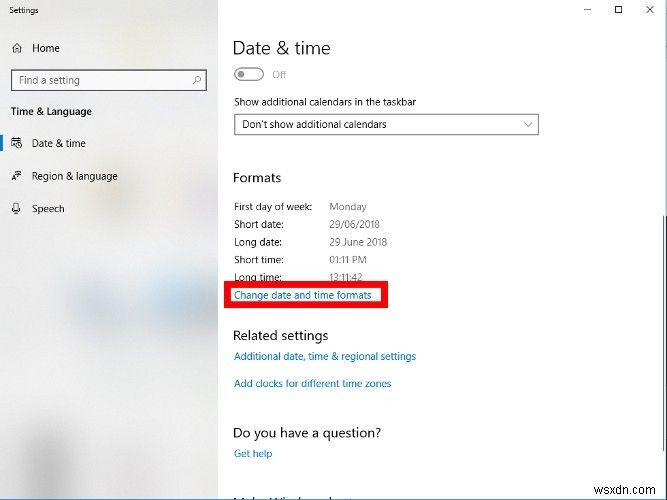 Windows10で時刻形式を変更する方法 