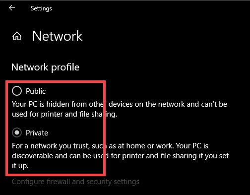 Windowsでネットワークをパブリックからプライベートに変更する方法 