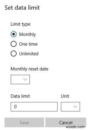 Windows 10AprilUpdateでデータ使用量をより適切に追跡および制限する方法 