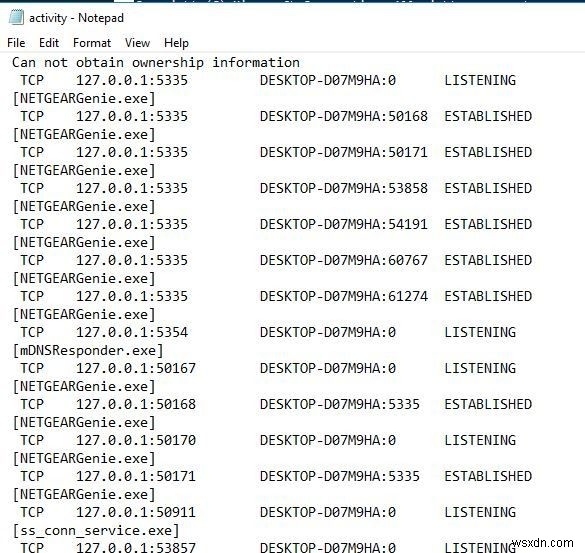 Windowsコンピュータが行っている不正な接続を明らかにする方法 