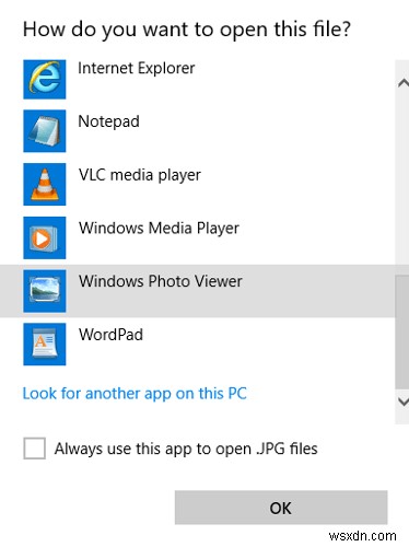 Windows10でWindowsフォトビューアーをデフォルトとして設定する方法 