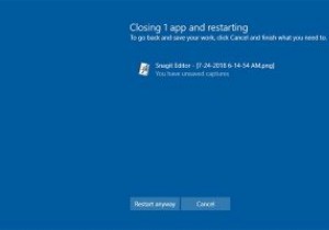 Windowsのシャットダウン中にタスクを自動的に終了する方法 