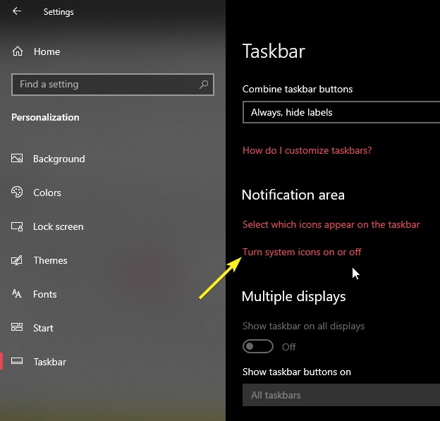 Windows10で入力インジケーターと言語バーを表示または非表示にする方法 