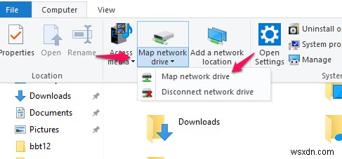Windows10でネットワークドライブをマップする方法 