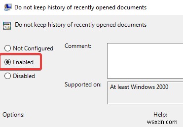 Windows10で最近のアイテムと頻繁な場所を無効にする方法 