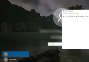 Windows10のロック画面からアプリにアクセスする方法 