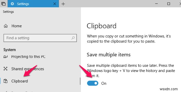 Windows10でクリップボード履歴を使用する方法 