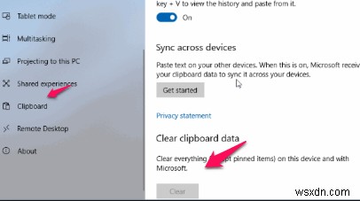 Windows10でクリップボード履歴を使用する方法 