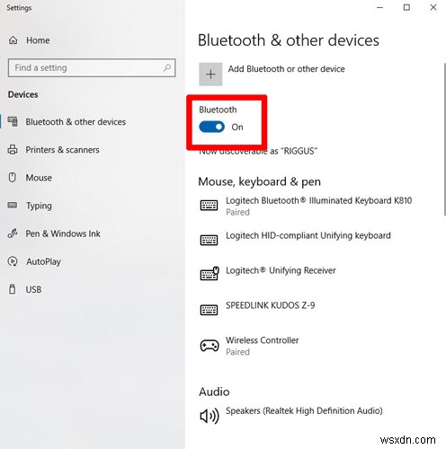 Windows10でBluetoothデバイスをセットアップおよび管理する方法 