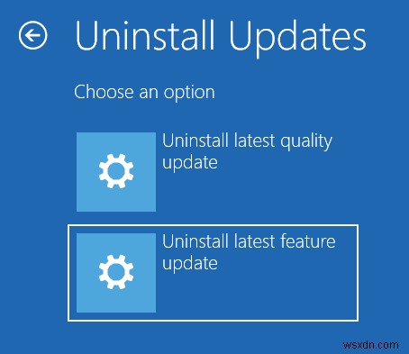 PCが起動していないときにWindows10の更新プログラムをアンインストールする方法 