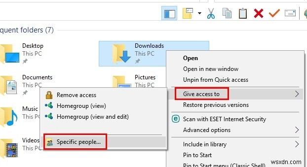 Windows10で共有ファイルとフォルダーを表示する方法 