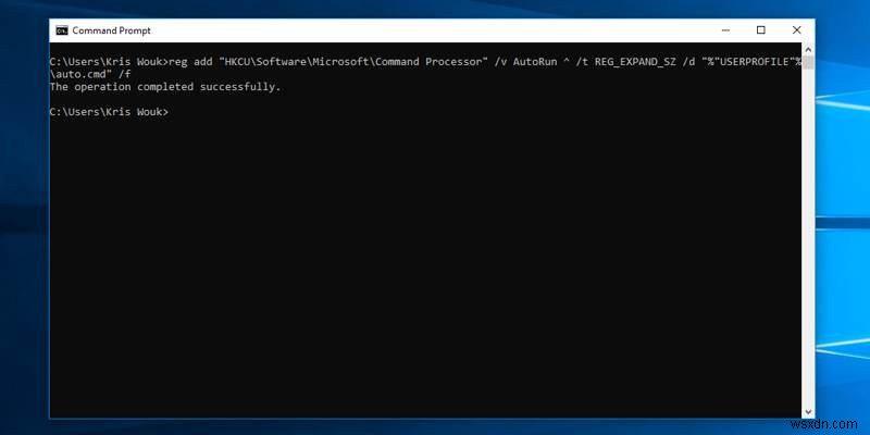 コマンドプロンプト/PowerShellの開始時に自動コマンドを実行する方法 