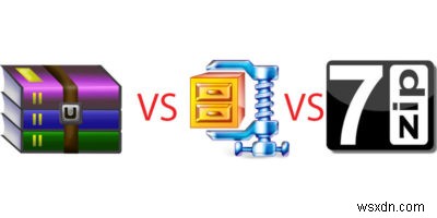 7-Zip vs WinRAR vs WinZIP：ファイル圧縮に最適なツール 