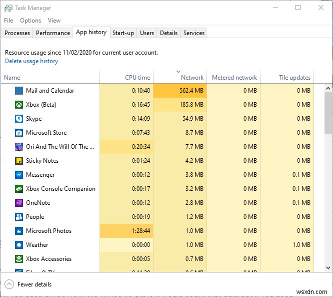 Windows10でインターネットの使用状況を監視する方法 