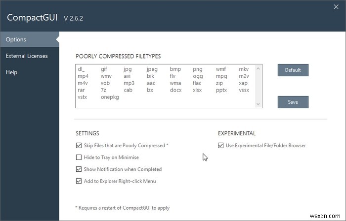 CompactGUIを使用してハードディスクスペースを解放する方法 