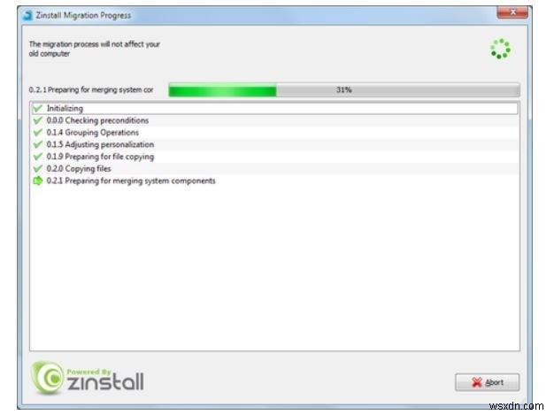 ZinstallWinWinを使用してWindows7からWindows10にプログラムとファイルを転送する 