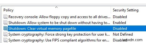 Windows10のシャットダウン時にPagefile.sysを自動的に削除する方法 