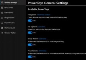 PowerToysを使用してWindows10に機能を追加する 