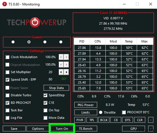 Windowsでスロットルストップを使用してCPUを過小評価する方法 