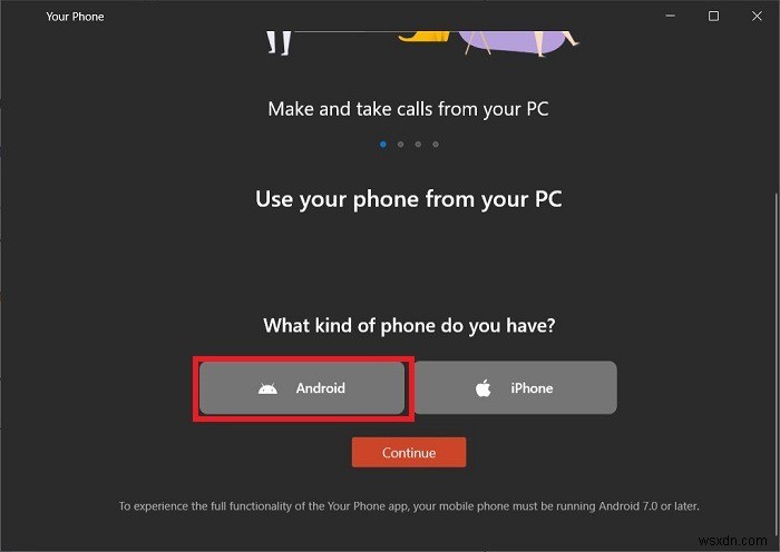 Androidフォンを使用してWindows10で電話をかけたり受けたりする方法 