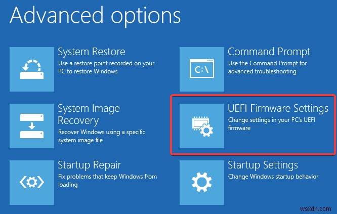 Windows10からUEFIを直接起動する方法 