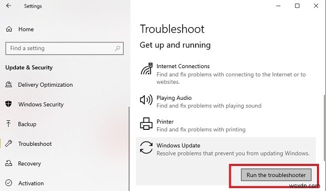 Windows10Updateのインストールの問題のトラブルシューティング 