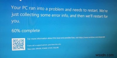 Windows10で「ドライバーの電源状態の失敗」エラーを修正する方法 