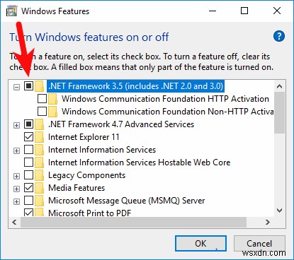 Windowsに.NETFramework2.03.0および3.5をインストールする方法 