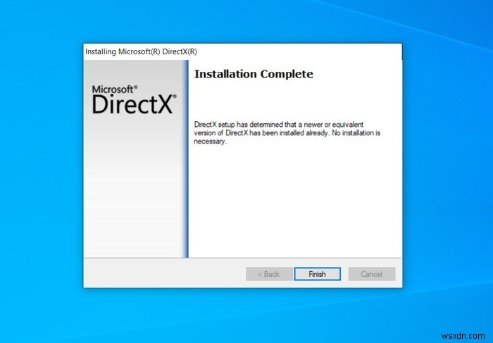 WindowsにDirectXを再インストールする方法 